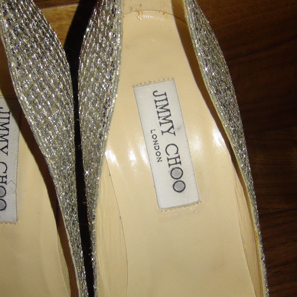 $795 Jimmy Choo 'Alex' Platform Pump Size 38 7.5 8 - Picture 5 of 8